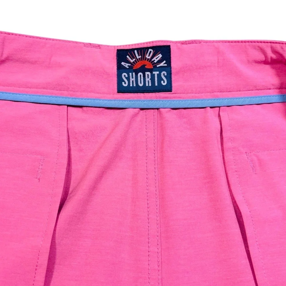 Faherty Mens All Day Shorts‎ Mauve Pink Stretch Drawstrings Casual Walking Sz 46